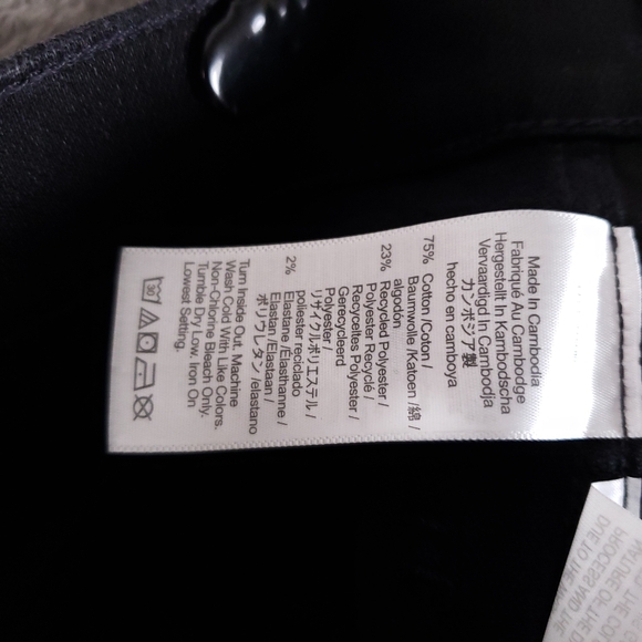 Madewell NWT Stovepipe Jeans Black Women's W23 NM217 - Picture 12 of 12